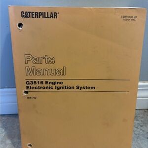 Caterpillar Yellow Parts Manual - G3516 Engine Electronic Ignition System
